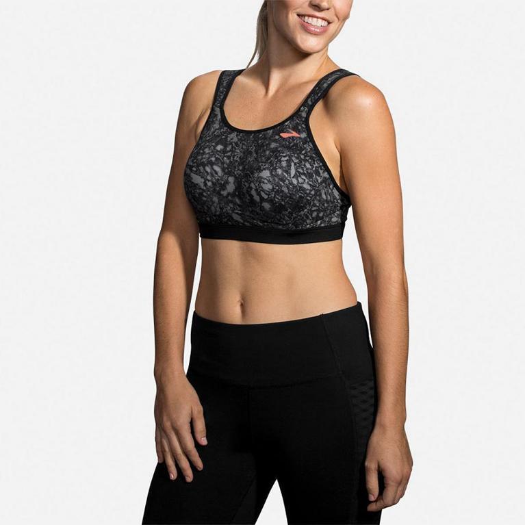 Brooks MAIA SPORTS Running Bra Womens Sale - Grey (AHB682730)